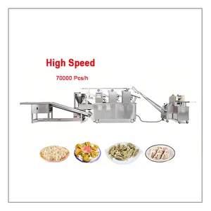 Large high speed electric dumpling shaper maker machine mass production making gyoza machine automatic
