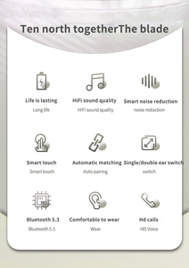 Audífonos E8S TWS Bluetooth Estéreo Inalámbricos Verdaderos con Pantalla Digital, Audífonos Deportivos Intrauditivos Resistentes al Agua Transparentes - Product Image 5
