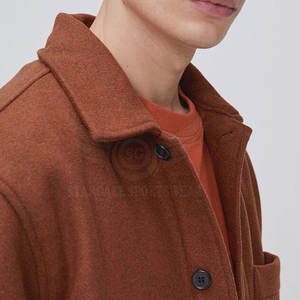 Veste en laine de haute qualité Logo personnalisé Veste en laine Vêtements à la mode Veste en laine pour hommes - Product Image 5