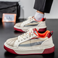 Nouvelles Chaussures de Skate Décontractées en Maille Respirante Été 2026, Semelle Épaisse Antidérapante en EVA, Chaussures de Mode Niche Haut de Gamme pour Hommes