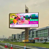 Panneaux d'affichage numériques extérieurs P8 P10 pour la promotion des lieux touristiques, destinés aux gestionnaires de destinations et aux planificateurs de médias urbains