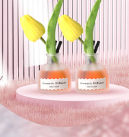 Private Label Reed Diffusor Stick Flasche Geburtstags kerzen Luxus Reed Diffusor Sets mit Verpackungs box