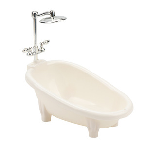 Ensemble de salle de bain miniature pour <span class=keywords><strong>maison</strong></span> de poupée 1:12, mini baignoire, toilette, lavabo, modèle pour enfants et adultes, jouet d'imitation pour <span class=keywords><strong>maison</strong></span> de poupée, accessoire - Product Image 4