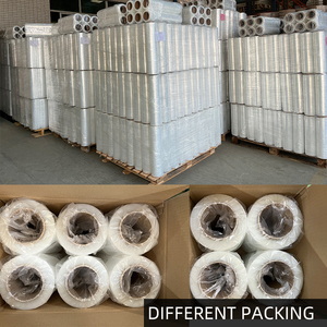 Manufacturer's Heavy-Duty Clear LLDPE PE Stretch Film Custom Transparent Colors Soft Roll Industrial Use Paper Core Packing - Product Image 6