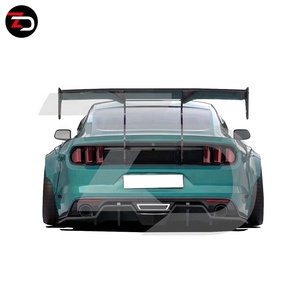 Kit de carrocería con guardabarros para <span class=keywords><strong>Mustang</strong></span>, Kit de carrocería con arco lateral para faldas, difusor de capó, cambio a estilo RB V2, 2015-2017, <span class=keywords><strong>precio</strong></span> de fábrica - Product Image 5