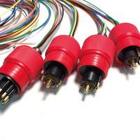 Conector Coaxial de Acero Inoxidable IP68 Impermeable Subconn Sistema de Energía Solar Submarina Cable Submarino de Doble Extremo de 7 Pines