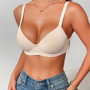 Livraison Rapide OEM Vente en Gros Soutiens-Gorge Confortables <span class=keywords><strong>et</strong></span> Respirants pour Femmes, Multi-Couleurs, Quotidien, Push-Up, à Armatures, Bonnets 3/4, Dos en U - Product Image 6