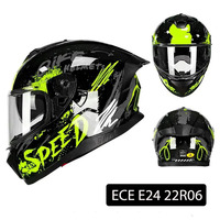 Casque intégral respirant et réglable ECE E24 22R06 ABS, équipement de sécurité professionnel pour la moto, utilisation quotidienne et tout-terrain