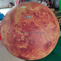 Ballons gonflables géants hermétiques Saturne Terre LED, ballons planétaires 9 planètes du système solaire (Soleil, Jupiter, Mars, Vénus) pour décoration de fête