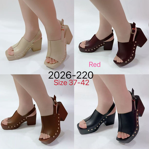 Y 37-42 Nuovi <span class=keywords><strong>Sandali</strong></span> da Donna con <span class=keywords><strong>Borchie</strong></span> e Tacco Spesso Versatili e alla Moda <span class=keywords><strong>Sandali</strong></span> con Tacco Alto - Product Image 5