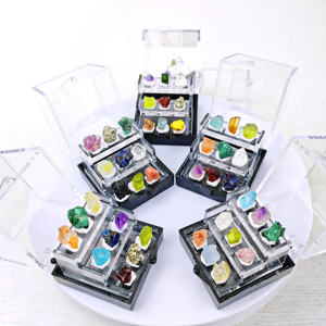 กล่องตัวอย่างแร่หินหยาบผสมแอเมทิสต์คริสตัลธรรมชาติสำหรับทำสมาธินวัตกรรมสำหรับตกแต่ง - Product Image 3