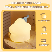Lampe de nuit en silicone en forme d'étoile pour enfants et bébés, commande tactile, rechargeable, LED à intensité variable, éclairage de chambre à coucher, éclairage de nurserie, décoration, cadeau