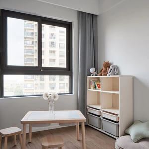 Tùy chỉnh nhà máy Giá nhôm trượt cửa sổ nhiệt phá vỡ Cơn Bão bằng chứng thiết kế cho ban công ngang mở bán - Product Image 1