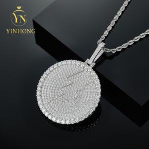 Dropshipping bellek takı resim kolye yüksek kalite 925 ayar gümüş fotoğraf mozanit elmas madalyon kolye - Product Image 6