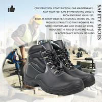 Bottes de protection avec embout en acier, antidérapantes, unisexes, semelle en PU, pour entrepôt, transport, travaux de construction, chaussures de travail