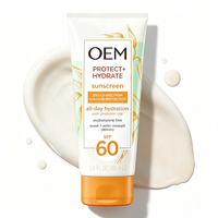 SHITONG Crème SPF60 à Marque Blanche, Large Spectre UVA UVB, Prébiotique, Hydratante à l'Avoine, Parfum Frais, Tous Types de Peau, OEM