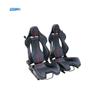 Siège de voiture de course en fibre de carbone sèche OEM pour Ferrari F430 Coupé Spider Scuderia, cuir Nappa, broderie LOGO