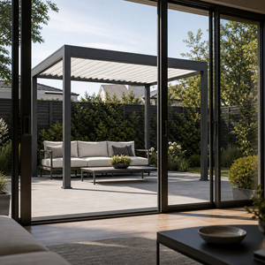 Pérgola de Aluminio Motorizada RKOVE para Exteriores, Pérgola Moderna para Jardín o Patio, Ideal para Patios Pequeños - Product Image 3
