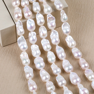 Collar de Perlas de Agua Dulce Barrocas al por Mayor, Aurora Alien, Luz Intensa, Cola de Pez, Sirena, Cuentas de Joyería DIY, Perlas Naturales de Agua Dulce - Product Image 1
