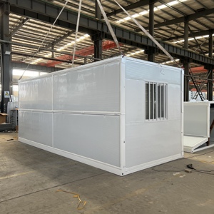 Tùy chỉnh 40ft gấp prefab Tiny House 20ft có thể gập lại <span class=keywords><strong>container</strong></span> Modular nhà thép và vật liệu gỗ cho cửa hàng sử dụng - Product Image 1