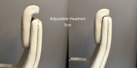 Chaise de bureau de luxe moderne en cuir, dossier haut, pivotante, réglable, avec appui-tête ergonomique, chaise de direction pour PDG