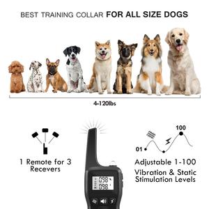 IPx7 वाटरप्रूफ रिचार्जेबल प्लास्टिक डॉग ट्रेनिंग कॉलर के साथ 1 साल की बैटरी लाइफ - Product Image 3