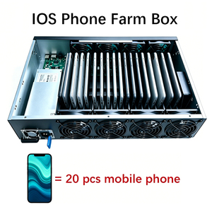 ตู้เก็บโทรศัพท์ <span class=keywords><strong>iPhone</strong></span> แบบครบชุด 20 ช่องใส่โทรศัพท์ พร้อมฮับ USB ในตัว พัดลมคู่ ควบคุมได้หลากหลาย รองรับ iOS - Product Image 1
