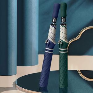 Customizable <b>Large</b> Four-Folding Automatic Golf <b>Umbrella</b> With Reflective Edge Business Advertising Travel Use 190T Nylon Adults - Product Image 1