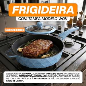 Juego de Ollas de Aluminio Fundido de 14 Piezas de Alta Calidad con Revestimiento Cerámico Moderno, Tapas de Vidrio, Asas Suaves al Tacto y Antiadherentes - Product Image 4