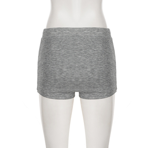Women's Breathable Dropped Waist Bodycon Mini <b>Skirt</b> with Built-in Shorts <b>Elastic</b> Waist Button Front Summer Casual - Product Image 6