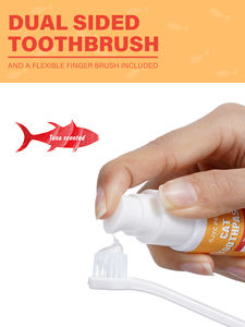 Dentifrice pour chat avec logo personnalisé, sans rinçage, avec brosse à <span class=keywords><strong>doigt</strong></span>, dentifrice pour animaux de compagnie - Product Image 5