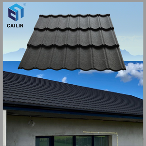 Matériaux de toiture en acier léger et durable Cailin, toiture en métal revêtue de pierre en aluminium, tuiles espagnoles - Product Image 5