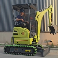 Mini Excavator Crawler Boom Swing 1.6-2 Ton Mesin Motor 11.8kW Standar EPA EURO 5 Momen Beban Tinggi Bucket 0.12m Garansi 1 Tahun