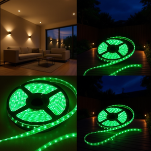 ไฟ LED แบบยืดหยุ่น สีเขียว 5 เมตร สำหรับตกแต่งภายในและภายนอกอาคาร - Product Image 3