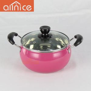 Designs modernes <span class=keywords><strong>de</strong></span> <span class=keywords><strong>batterie</strong></span> <span class=keywords><strong>de</strong></span> <span class=keywords><strong>cuisine</strong></span>, peinture haute <span class=keywords><strong>définition</strong></span>, marmite à soupe perlée, pot en forme d'arc avec poignées en bakélite à double rivets - Product Image 3