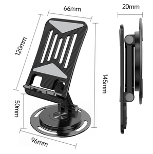 2024 nuevo soporte de escritorio para teléfono inteligente con Base giratoria <span class=keywords><strong>360</strong></span> soporte plegable para teléfono móvil tableta soporte para teléfono móvil para escritorio - Product Image 6