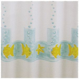Rideau de douche 120 x 200 cm, design Mod Splash Fish, décoration de salle de bain - Product Image 1