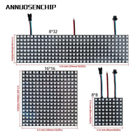 Panneau matriciel WS2812B 8*8 16*16 8*32, écran de pixels LED numérique programmable et adressable individuellement + Kit de contrôleur matriciel SP802E