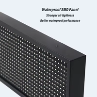 Panneau d'affichage LED à défilement programmable WiFi USB, texte et images couleur, affichages animés, étanche IP65, fréquence de rafraîchissement 3840Hz