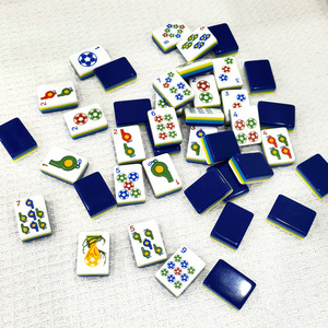 Tuiles de Mahjong en plastique sur le thème du sport moderne, portables, prêtes à être expédiées - Product Image 5