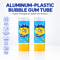 Tube Pasta Gigi Aluminium Plastik Ukuran Perjalanan 12.7 35mm Kemasan Pasta Gigi Tutup Ulir Logo Cetak UV Kustom