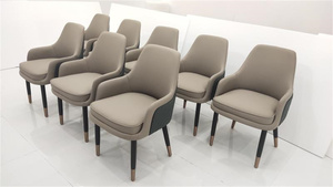 Chaise de restaurant moderne en cuir PU avec coussin moelleux, design contemporain pour salle à manger, extérieur et hôtel, mobilier commercial - Product Image 6