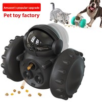Großhandel: Umweltfreundlicher, wasserdichter IPX5 Haustier-Fressnapf & Spielzeug aus Kunststoff mit festem Muster – Neuheit für Hunde: Balance Car Slow Feeder