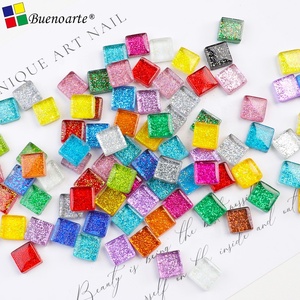200g 1cm mélange couleur carré paillettes mosaïque tesserae cristal tuile moderne bricolage loisirs mosaïque Art matériel fournisseur - Product Image 6