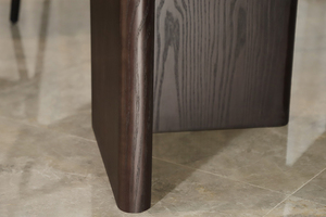 Juego de mesa de comedor de estilo nórdico, mesa de comedor rectangular de 6 plazas, diseño moderno de mármol blanco - Product Image 5