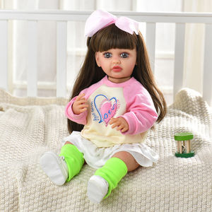 Yeezwood 55cm fonction musique réaliste Silicone poupée grand réaliste Reborn bébé jouet vraies poupées pour filles cadeau d'anniversaire pour les enfants - Product Image 2