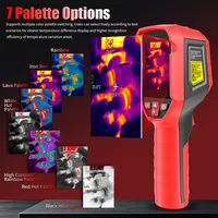 Caméra thermique UNI-T UTI120S+ avec 7 palettes de couleurs, résolution infrarouge supérieure 240x180, sensibilité thermique 60mK, affichage
