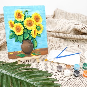 3D rilievo gesso goffro pittura set girasole in gesso giocattoli <span class=keywords><strong>di</strong></span> pittura per bambini - Product Image 4