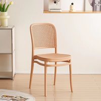 Conception simple moderne fabrication accoudoir chaise en plastique siège design en rotin chaise d'extérieur chaises de jardin
