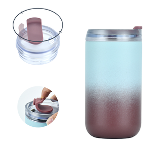 Gobelet isotherme réutilisable en acier inoxydable à double paroi de 17 oz pour grossistes, tasse de voyage à café avec paille anti-fuite pour boissons chaudes - Product Image 1